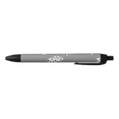 Stylo Noir Dés sur motif gris (Bas)