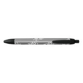 Stylo Noir Dés sur motif gris (Dos)