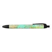 Stylo Noir Design abstrait Feuille vert moderne (Haut)