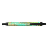 Stylo Noir Design abstrait Feuille vert moderne (Dos)