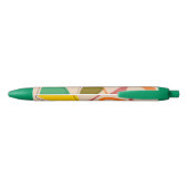 Stylo Noir Design Atomique Rétro Milieu de Siècle (Dos)