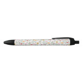 Stylo Noir Design couleur Fleur sauvage aquarelle (Haut)