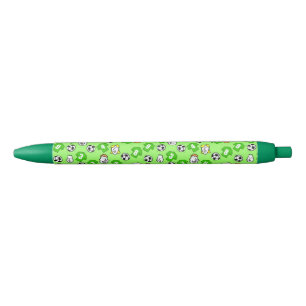 Stylo Noir Design de football avec chemises vertes