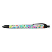 Stylo Noir Design de fragments colorés mignons (Haut)