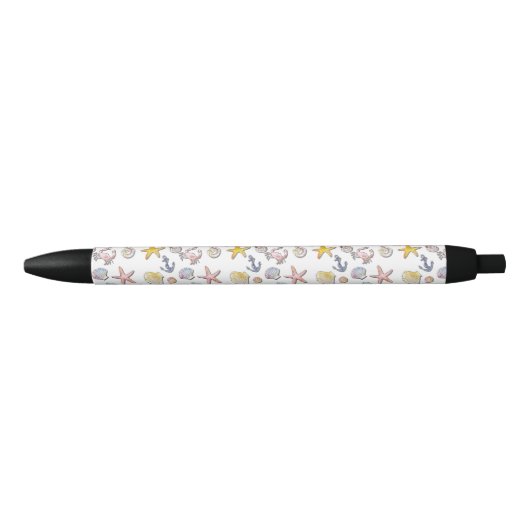 Stylo Noir Design de plage simple et agréable (Devant)
