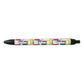 Stylo Noir Design de style mondrien (Devant)