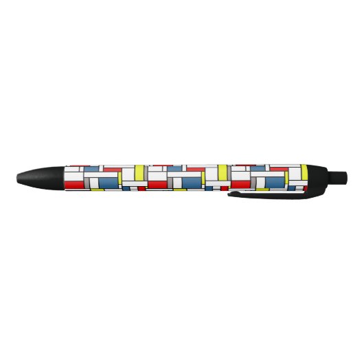 Stylo Noir Design de style mondrien (Bas)