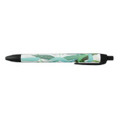 Stylo Noir Design Feuille d'Eucalyptus (Bas)