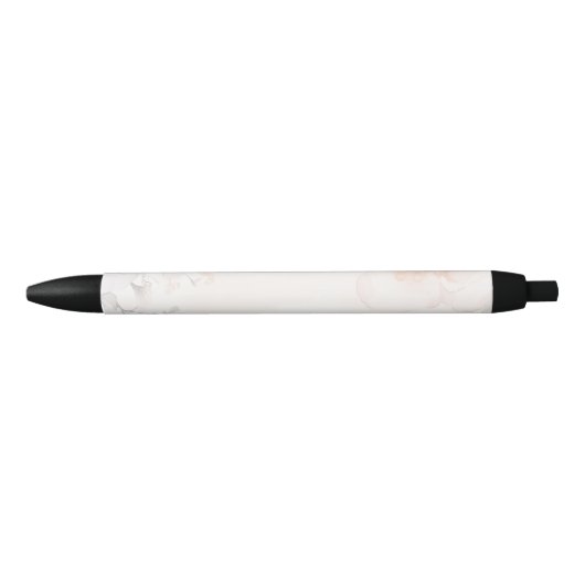 Stylo Noir Design floral (Devant)