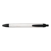 Stylo Noir Design floral (Dos)