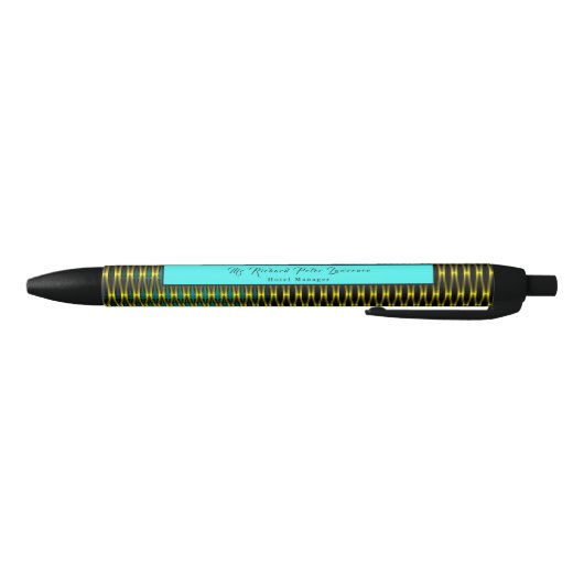 Stylo Noir Design Gold Blue Executive (Bas)