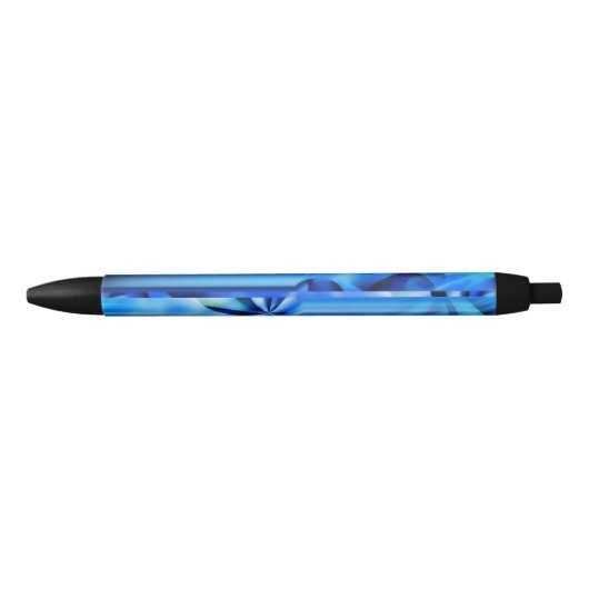 Stylo Noir Design graphique transparent - bleu noir I (Devant)