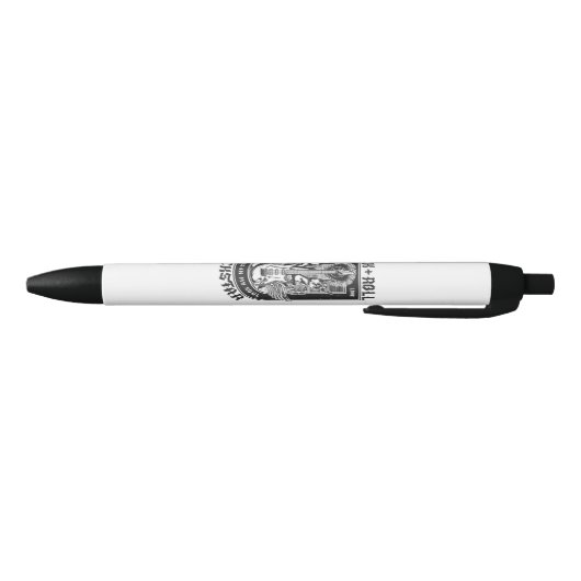 Stylo Noir Design Guitar Rock (Bas)