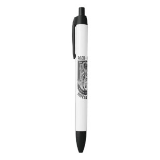 Stylo Noir Design Guitar Rock