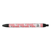 Stylo Noir Design moderne Sketchy Aztec Llama (Devant)