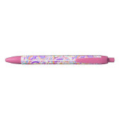 Stylo Noir Design paisible blanc coloré (Dos)
