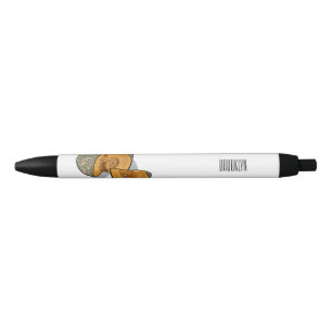 Stylo Noir dessin animé citrouille