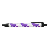 Stylo Noir Dessin animé de dragon violet (Haut)