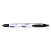 Stylo Noir Dessin animé de dragon violet (Dos)