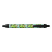 Stylo Noir Dessin animé drôle poisson vert (Dos)