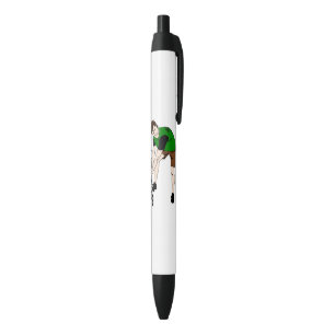 Stylo Noir Dessin de l'homme de tondeuse de pelouse