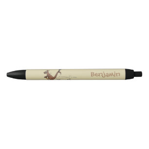 Stylo Noir Dessin d'humour australien kangourou
