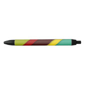 Stylo Noir Diagonales multicolores (Devant)