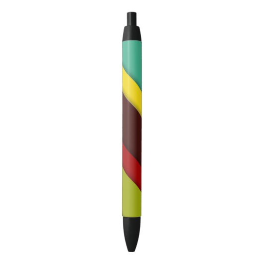 Stylo Noir Diagonales multicolores (devant Vertical)