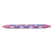Stylo Noir Diamant rose Pixel (Devant)