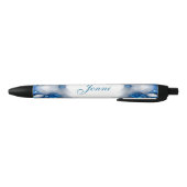 Stylo Noir Diamants bleus (Bas)