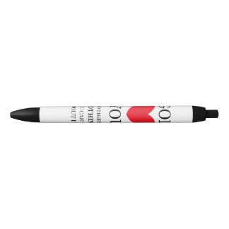Stylo Noir Dieu Coeur toi