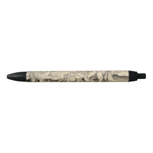 Stylo Noir Dinosaures classiques