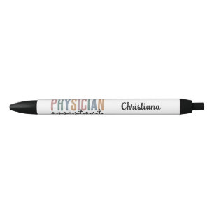 Stylo Noir Diplôme d'adjoint de médecin PA personnalisé