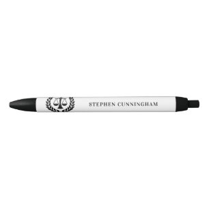 Stylo Noir Diplôme de droit moderne personnalisé