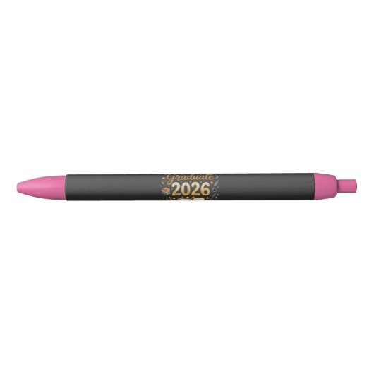 Stylo Noir Diplômé sur mesure de la promotion 2026 Famille pe (Devant)