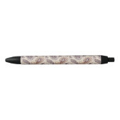 Stylo Noir Divers motif de plume (Devant)
