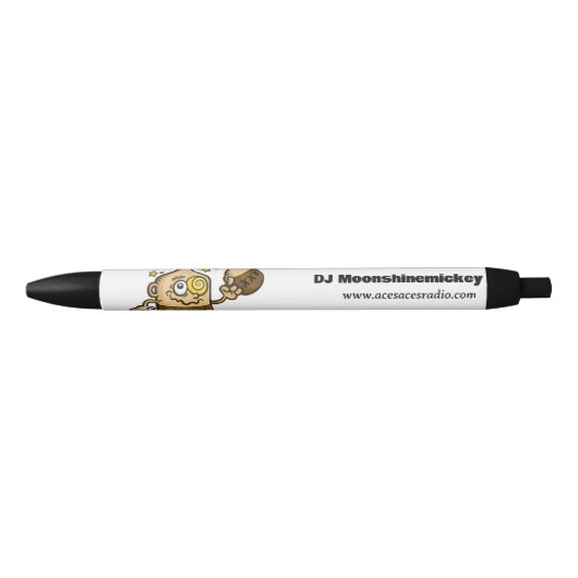 Stylo Noir DJ Moonshinemickey Pen (Devant)