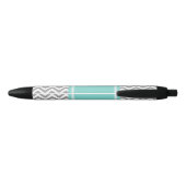 Stylo Noir Dk Gray White LG Chevron Turquoise (Dos)