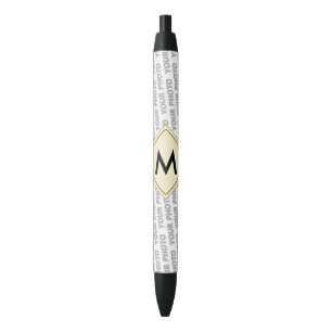 Stylo Noir Do-it-yourself - Ajoutez votre propres signe,