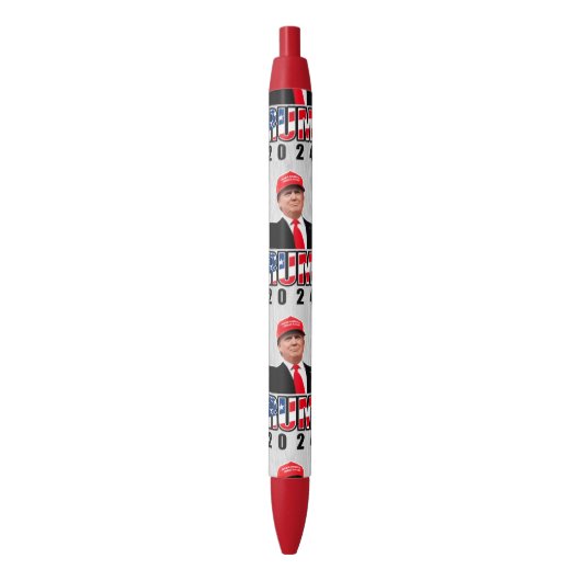 Stylo Noir Donald Trump 2024 (devant Vertical)