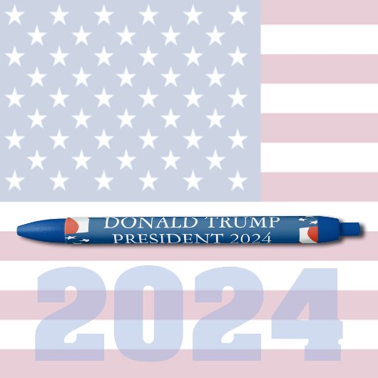 Stylo Noir Donald Trump Président 2024