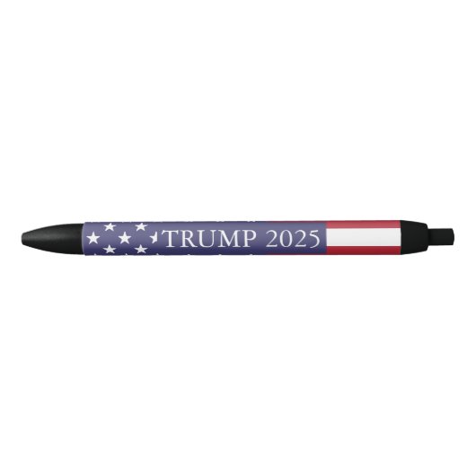 Stylo Noir Donald Trump Président 2025 (Devant)