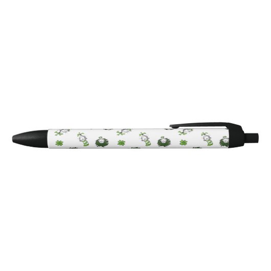 Stylo Noir Dr Seuss | Chat dans le Motif Casquette Clover (Haut)