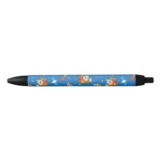 Stylo Noir Dr Seuss | Chat dans le Motif spatial Casquette (Devant)