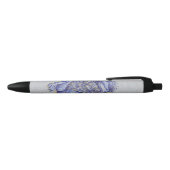 Stylo Noir Dragon bleu (Haut)