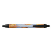 Stylo Noir Dragon d'Orange d'Art Imaginaire d'automne (Dos)