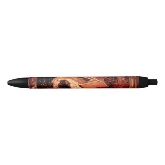 Stylo Noir Dragon merveilleux (Devant)