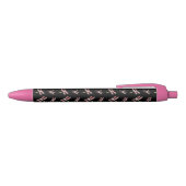 Stylo Noir Dragon rose d'art d'insectes (Haut)