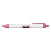Stylo Noir Dragonfly en arc-en-ciel (Haut)