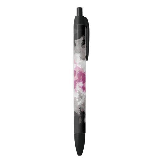 Stylo Noir Drapeau Abstrait de la Fierté Librafeminine (Bas (Vertical))